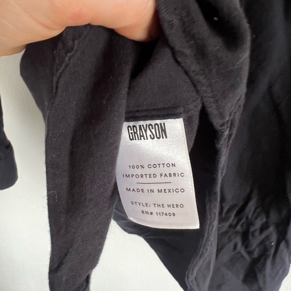 Grayson Black Button Up, Size Xs - image 6